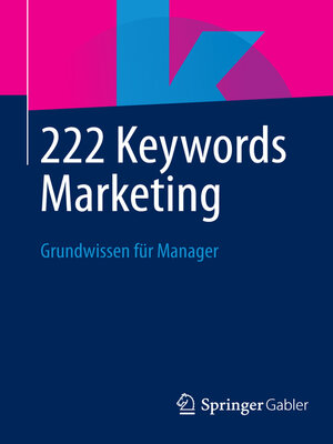 cover image of 222 Keywords Marketing
